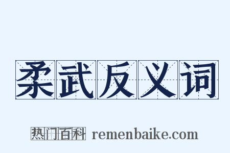 柔武反义词是什么意思的图片